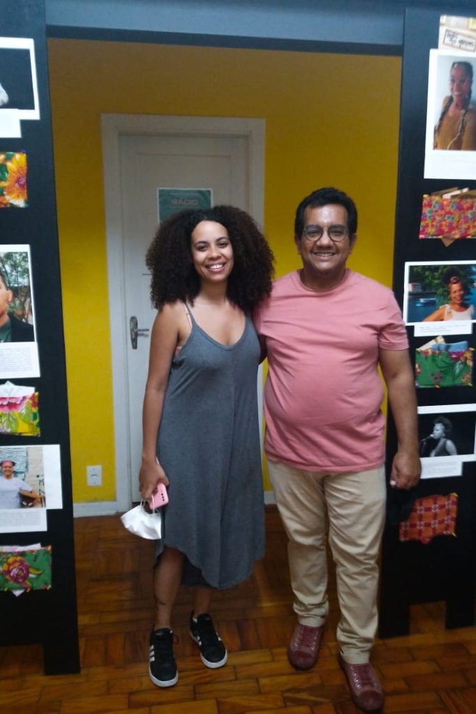 Marcos Augusto Ferreira e Luísa Xavier, contam sobre a pesquisa Memórias, Narrativas e Tecnologias Negras da Baixada Santista, em Santos